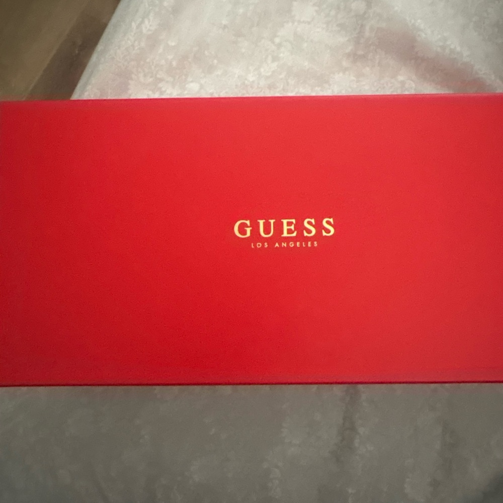 GUESS Beige Monogram Crossbody Bag - Picture 2 of 4